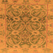 Square Abstract Orange Modern Rug, abs1675org