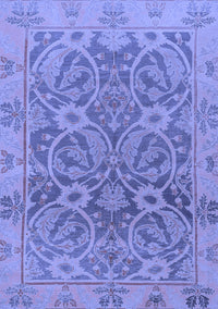 Abstract Blue Modern Rug, abs1675blu