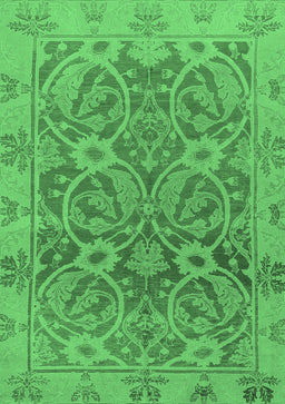 Abstract Emerald Green Modern Rug, abs1675emgrn