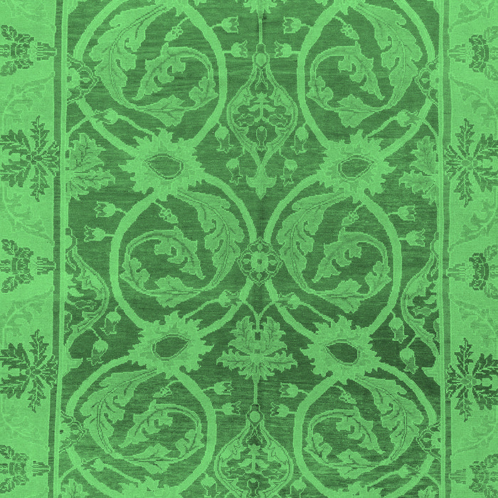 Machine Washable Abstract Emerald Green Modern Area Rugs, wshabs1675emgrn