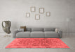 Modern Red Washable Rugs