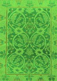 Abstract Green Modern Rug, abs1675grn