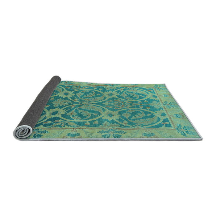 Sideview of Abstract Light Blue Modern Rug, abs1675lblu