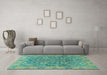 Machine Washable Abstract Light Blue Modern Rug in a Living Room, wshabs1675lblu