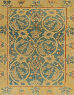 Machine Washable Abstract Gold Rug, wshabs1675