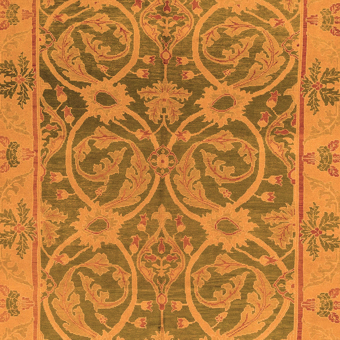 Machine Washable Abstract Orange Modern Area Rugs, wshabs1675org