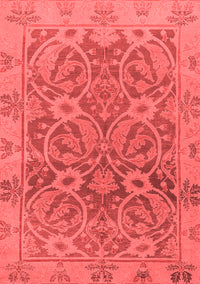 Abstract Red Modern Rug, abs1675red