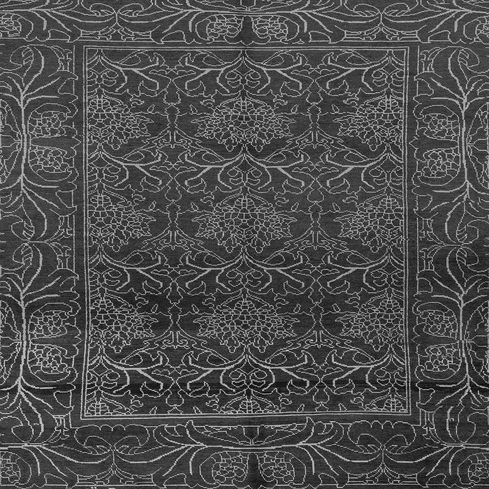 Square Machine Washable Persian Gray Bohemian Rug, wshabs1676gry