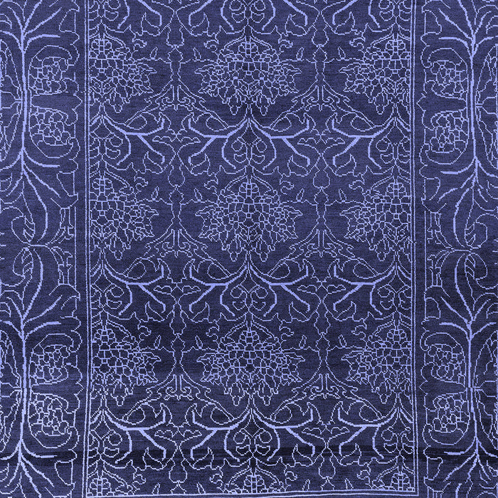 Machine Washable Persian Blue Bohemian Rug, wshabs1676blu