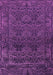Machine Washable Persian Purple Bohemian Area Rugs, wshabs1676pur