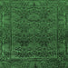 Square Persian Emerald Green Bohemian Rug, abs1676emgrn