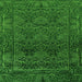 Square Persian Green Bohemian Rug, abs1676grn