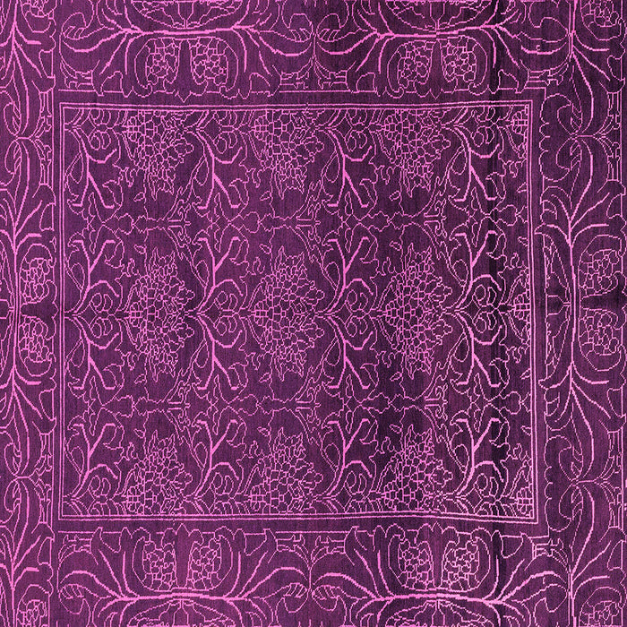 Square Machine Washable Persian Pink Bohemian Rug, wshabs1676pnk