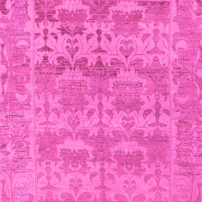 Machine Washable Oriental Pink Traditional Rug, wshabs1677pnk