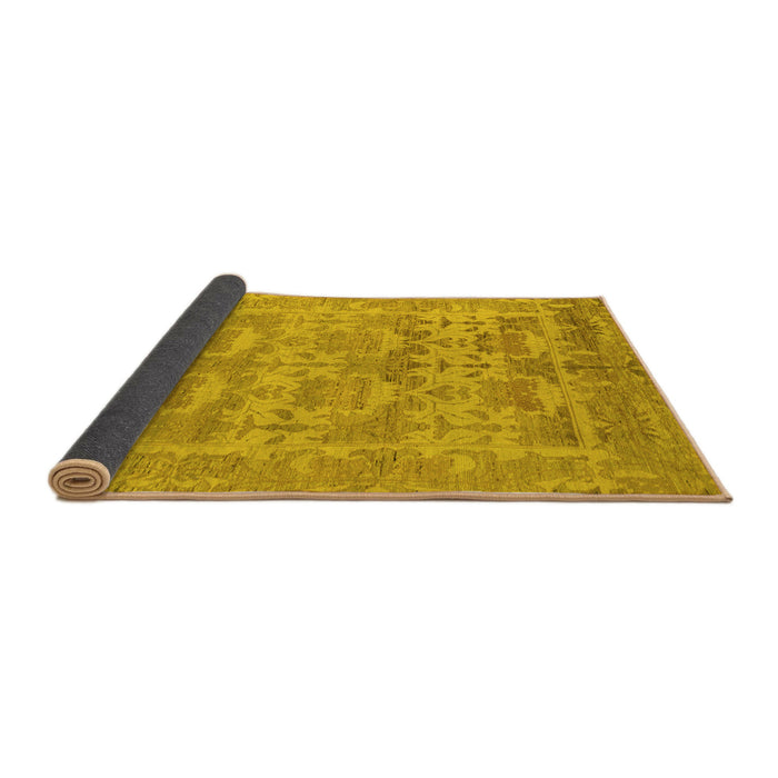Sideview of Oriental Yellow Traditional Rug, abs1677yw