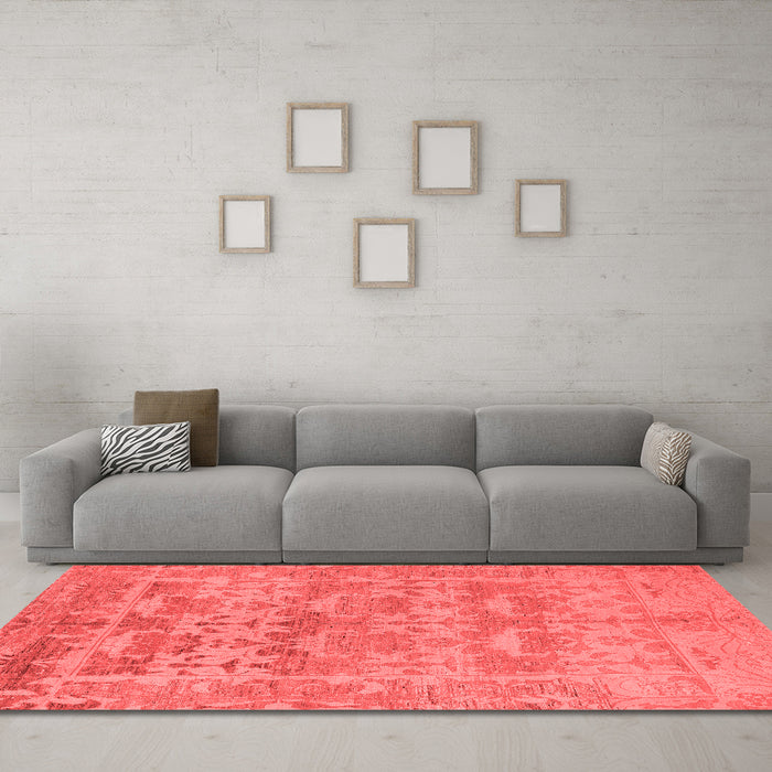 Traditional Red Washable Rugs