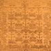 Square Oriental Orange Traditional Rug, abs1677org