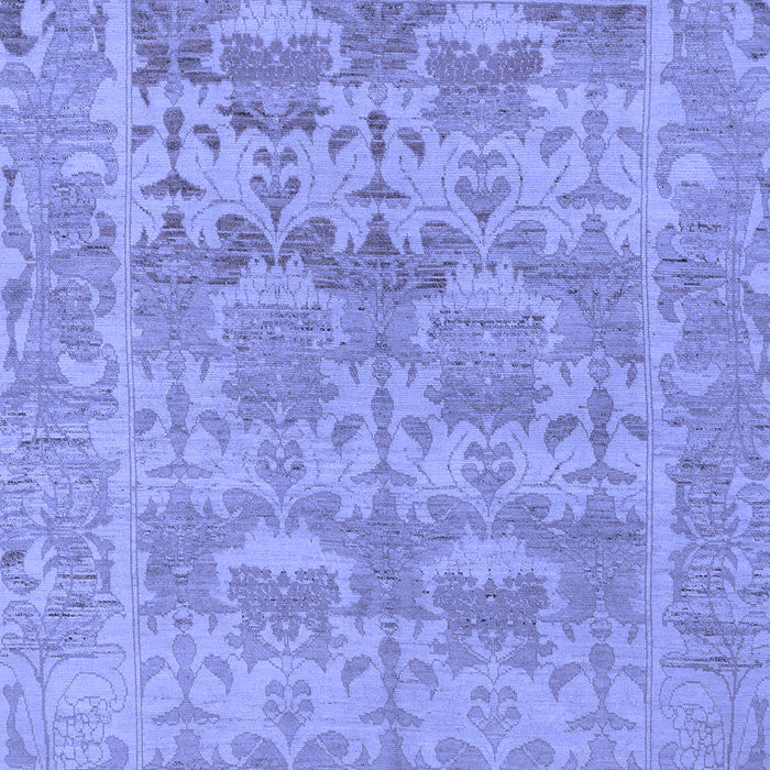 Machine Washable Oriental Blue Traditional Rug, wshabs1677blu