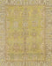 Machine Washable Abstract Metallic Gold Rug, wshabs1678