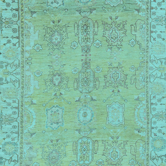 Machine Washable Oriental Light Blue Traditional Rug, wshabs1678lblu