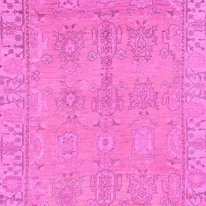 Machine Washable Oriental Pink Traditional Rug, wshabs1678pnk