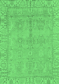 Oriental Emerald Green Traditional Rug, abs1678emgrn