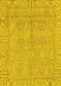 Oriental Yellow Traditional Rug, abs1678yw