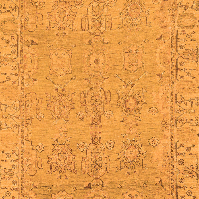 Machine Washable Oriental Orange Traditional Area Rugs, wshabs1678org