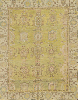 Abstract Metallic Gold Oriental Rug, abs1678