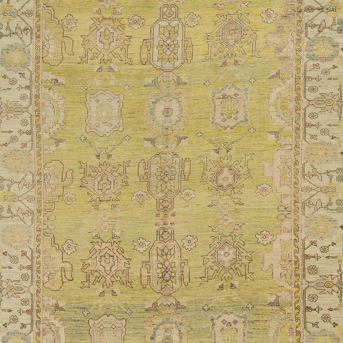 Abstract Metallic Gold Oriental Rug, abs1678