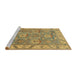 Sideview of Machine Washable Abstract Gold Rug, wshabs1679