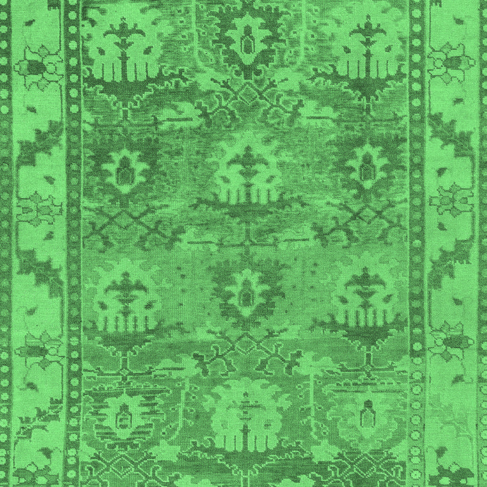 Oriental Emerald Green Traditional Rug, abs1679emgrn