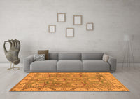 Machine Washable Oriental Orange Traditional Rug, wshabs1679org