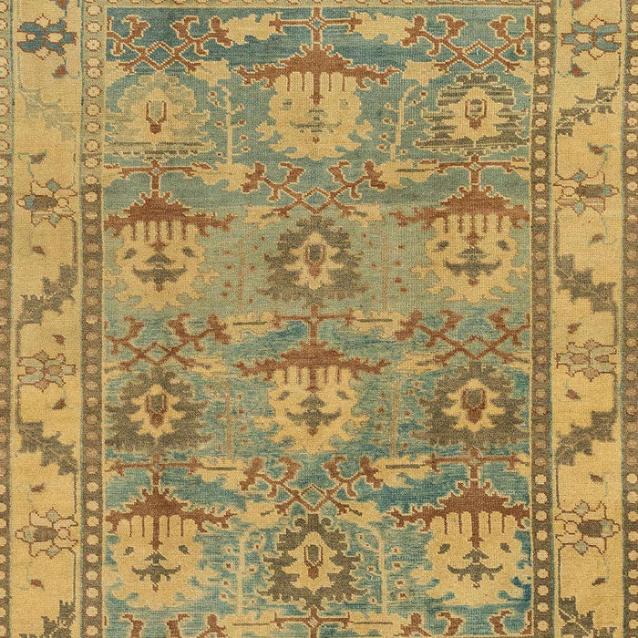 Machine Washable Abstract Gold Rug, wshabs1679