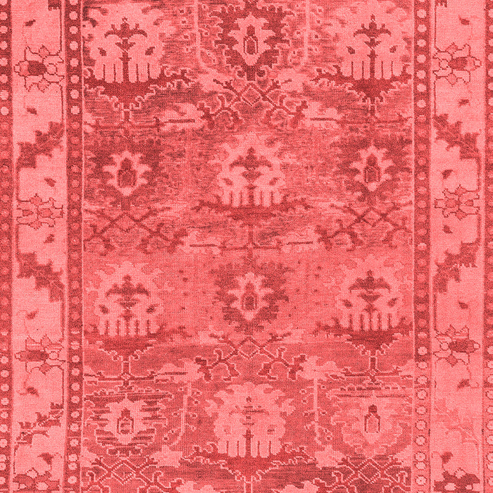 Machine Washable Oriental Red Traditional Rug, wshabs1679red