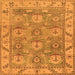 Square Machine Washable Oriental Orange Traditional Area Rugs, wshabs1679org