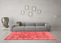 Machine Washable Oriental Red Traditional Rug, wshabs1679red