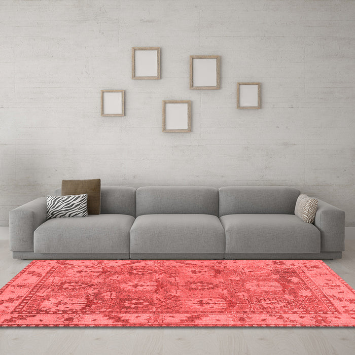 Traditional Red Washable Rugs