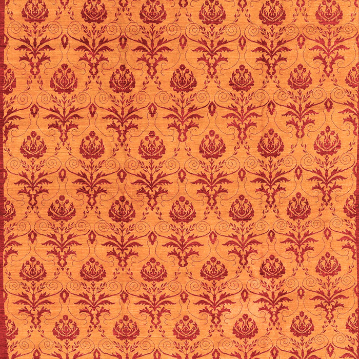 Machine Washable Abstract Orange Modern Area Rugs, wshabs167org