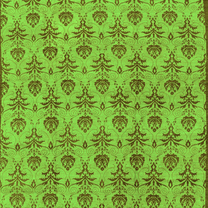 Machine Washable Abstract Green Modern Area Rugs, wshabs167grn