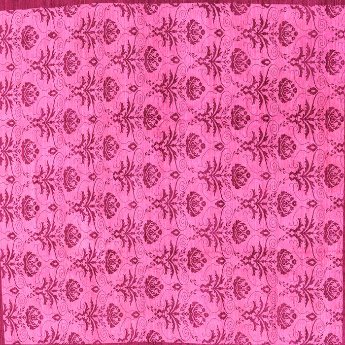 Square Abstract Pink Modern Rug, abs167pnk