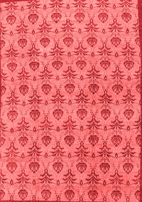 Abstract Red Modern Rug, abs167red