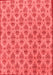 Abstract Red Modern Area Rugs