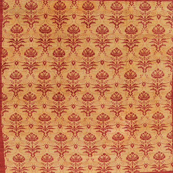 Square Abstract Orange Red Modern Rug, abs167