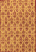 Machine Washable Abstract Brown Modern Rug, wshabs167brn