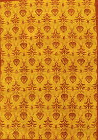 Abstract Yellow Modern Rug, abs167yw