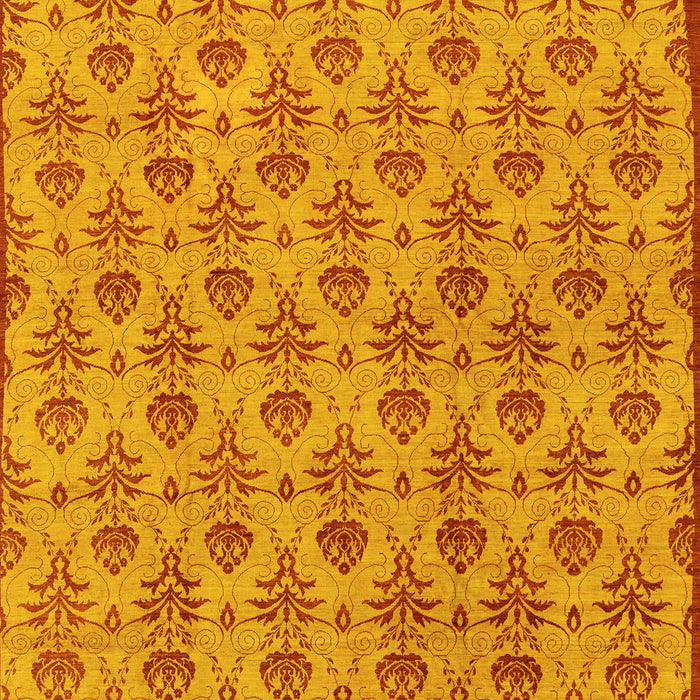 Abstract Yellow Modern Rug, abs167yw