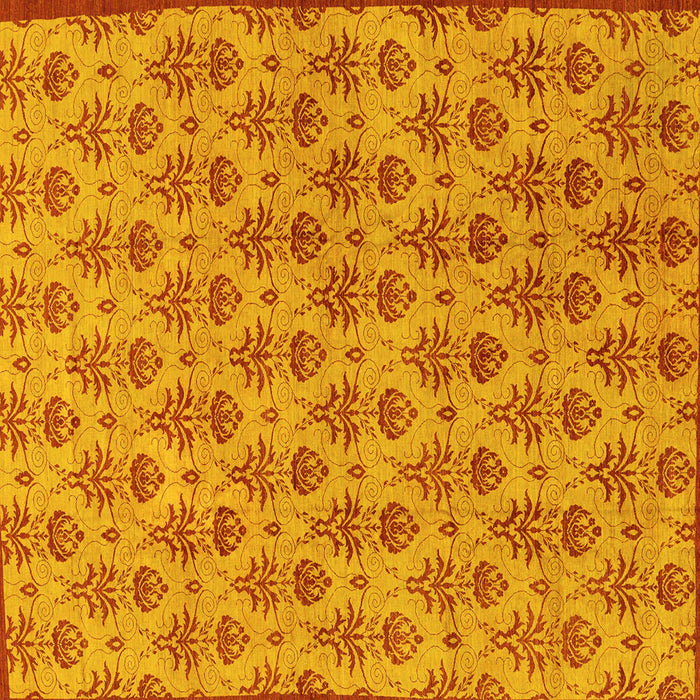 Square Abstract Yellow Modern Rug, abs167yw