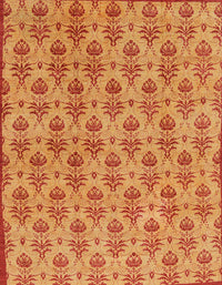 Machine Washable Abstract Orange Red Rug, wshabs167