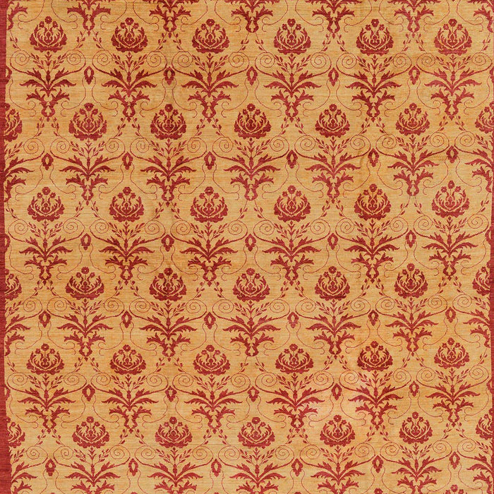 Machine Washable Abstract Orange Red Rug, wshabs167